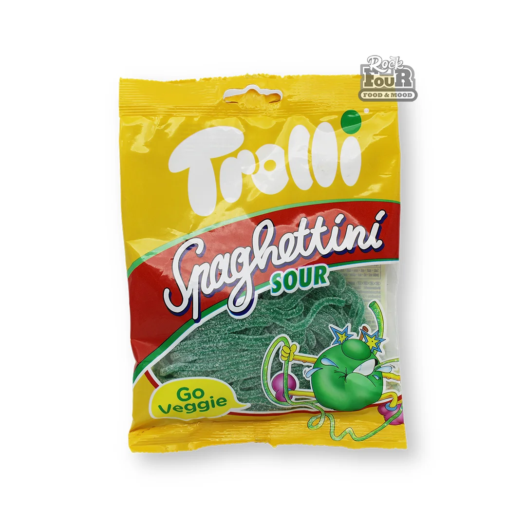 Դոնդողանման կոնֆետներ խնձորի համով «Trolli Spaghettini Sour» 100գ